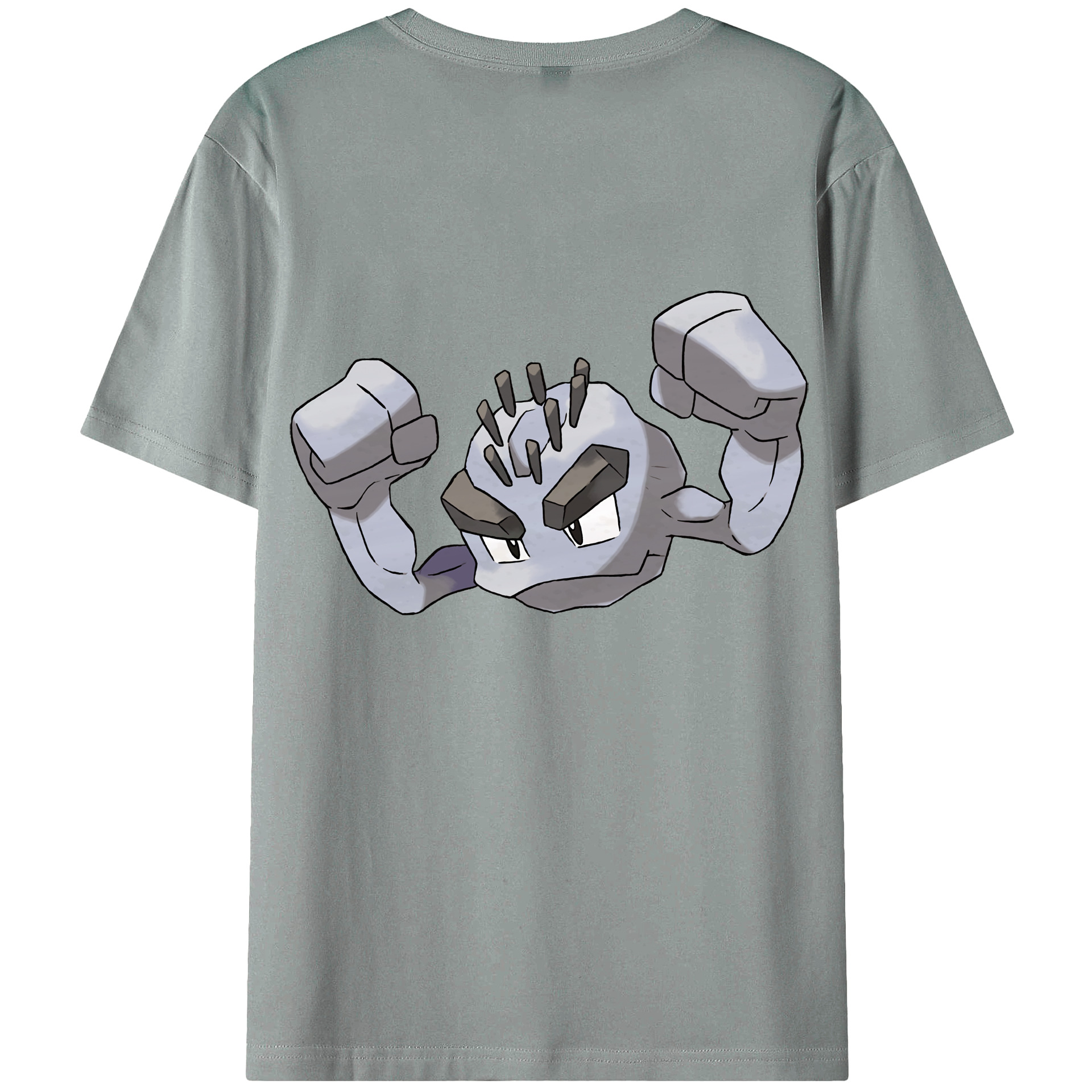 （画像用） ポケットモンスター Pokémon 綿100％ メンズ半袖Tシャツ（バックプリント） 通気性